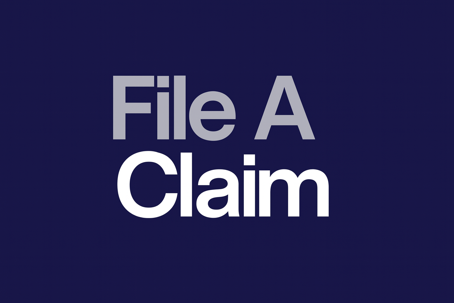 File A Claim Design