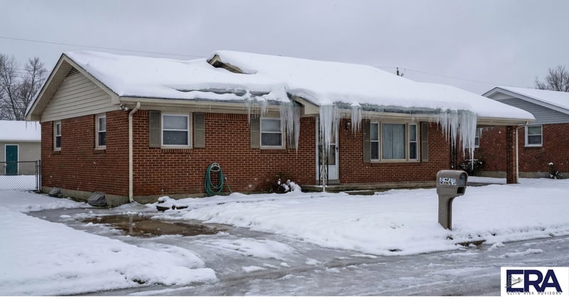 Home in Owensboro, Kentucky during winter weather that can lead to water damage